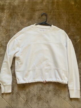 Spiritual Gangster Cream Crewneck Sweatshirt with Gold Logo Tag